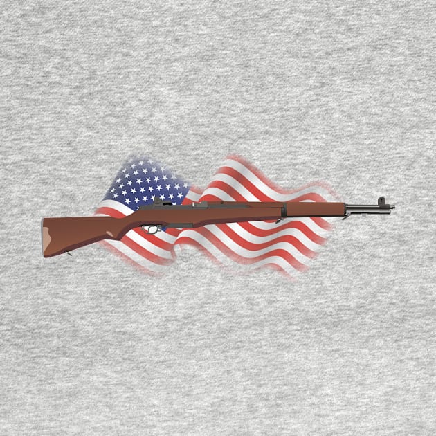 Patriotic American WW2 Rifle M1 Garand by NorseTech